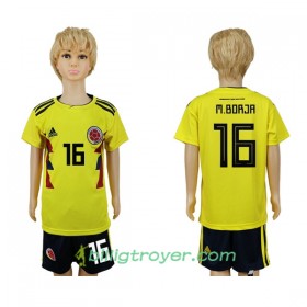 Billige Fotballdrakter Colombia M.Borja 16 Barn VM 2018 Hjemmedraktsett